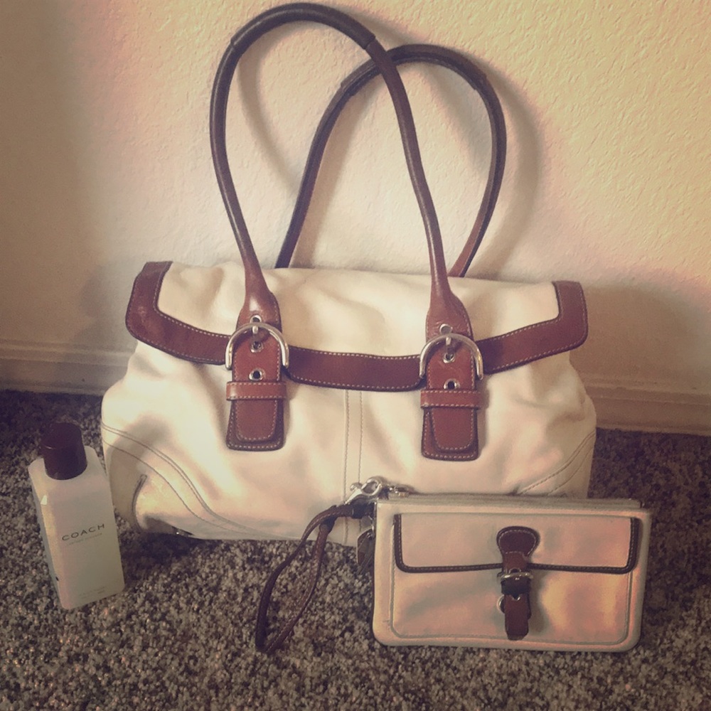 REAL Coach Purse & Matching Wallet